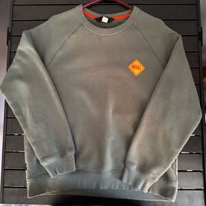 REI Men's Olive Crewneck Sweater